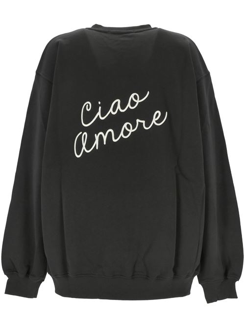 Black unisex crewneck sweatshirt Giada Benincasa | 210902